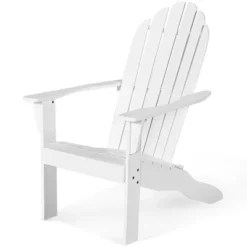 Tangkula 2PCS Wooden Classic Adirondack Chair Lounge Chair Outdoor Patio White -Tangkula GUEST 00c921d3 6fa6 4bb8 8a73 06b9bffa2bca
