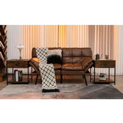 Tangkula 2-tier Nightstand Bedside End Sofa Coffee Table For Bedroom Living Room 1 Tangkula 2-tier Nightstand Bedside End Sofa Coffee Table For Bedroom Living Room