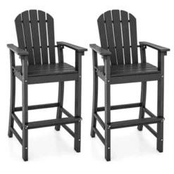 Tangkula 2PCS Outdoor HDPE Bar Stool Tall Adirondack Chair With Armrests And Footrest 30 Inches Counter Height Bar Stool 17 Tangkula 2PCS Outdoor HDPE Bar Stool Tall Adirondack Chair With Armrests And Footrest 30 Inches Counter Height Bar Stool -Tangkula GUEST 0518d157 866d 41bf 98e3 ece9809b945d