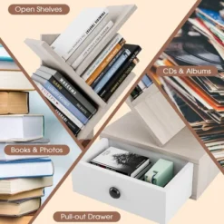 Tangkula 5-Tier Tree Bookshelf W/ Wooden Drawer Display Storage Organizer Rack 16 Tangkula 5-Tier Tree Bookshelf W/ Wooden Drawer Display Storage Organizer Rack -Tangkula GUEST 073c917f 432e 4d56 9bd3 064717a2bf23