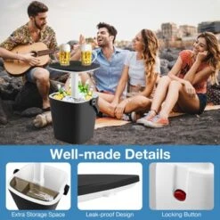 Tangkula Portable Cooler Table With Handle Cooler W/ Lift Top Lid & Bottle Opener 3-in-1 Outdoor Cocktail Drink Table Black/Blue 15 Tangkula Portable Cooler Table With Handle Cooler W/ Lift Top Lid & Bottle Opener 3-in-1 Outdoor Cocktail Drink Table Black/Blue -Tangkula GUEST 0778eba6 6a22 475a a40f 72d2cde9c3b7