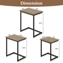 Tangkula 3 Pcs Nesting Coffee End Table Set Stacking Side Nightstand Living Room 17 Tangkula 3 Pcs Nesting Coffee End Table Set Stacking Side Nightstand Living Room -Tangkula GUEST 08fb9007 026b 43c4 9d47 79bb6f873c1e
