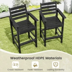 Tangkula Patio Bar Stools Set Of 4 Tall Adirondack Chair W/ Backrest Armrests & Footrests 15 Tangkula Patio Bar Stools Set Of 4 Tall Adirondack Chair W/ Backrest Armrests & Footrests -Tangkula GUEST 09ce67ff 1da0 4849 ba68 f5a6827eb5c4
