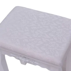 Tangkula Oval Vanity Mirror Dressing Table Beauty Dresser Cosmetics Organizer W/ Cushioned Bench -Tangkula GUEST 0cc89b6d 964c 4d41 8686 6c4e7c19f361