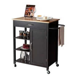 Tangkula Mobile Kitchen Island Cart Serving Utility Trolley Drawer Shelf Towel Rack 20 Tangkula Mobile Kitchen Island Cart Serving Utility Trolley Drawer Shelf Towel Rack -Tangkula GUEST 0e9bef81 45eb 4c03 a40a dadc02a516a6