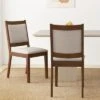 Tangkula Modern Dining Chair Set Of 2 Upholstered Kitchen Chair W/ Padded Backrest & Seat
