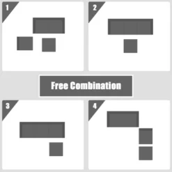 Tangkula 4PCS Rattan Patio Conversation Furniture Set Yard Outdoor W/ Grey Cushion -Tangkula GUEST 0fb5f3ff f4b8 4e88 9ba5 321ad306b7ca