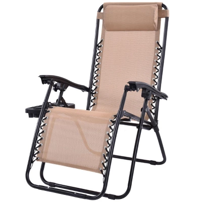 Tangkula 2PC Zero Gravity Chair Adjustable Recliners Textiliene 2 Tangkula 2PC Zero Gravity Chair Adjustable Recliners Textiliene - Image 2