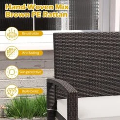 Tangkula 2-Person Patio Loveseat W/ Removable Seat Cushion Metal Frame Backrest 12 Tangkula 2-Person Patio Loveseat W/ Removable Seat Cushion Metal Frame Backrest -Tangkula GUEST 122d60e6 0cdb 4442 aa2b 759205104f49