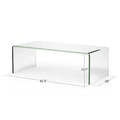 Tangkula Tempered Glass Coffee Table Accent Cocktail Side Table Living Room Furniture -Tangkula GUEST 123bb348 8113 4813 9e83 4209aafd7a70