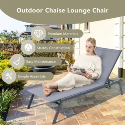 Tangkula Patio 6-Position Adjustable Lounge Chair Outdoor Reclining Chair Poolside 12 Tangkula Patio 6-Position Adjustable Lounge Chair Outdoor Reclining Chair Poolside -Tangkula GUEST 14c383ab 3785 481a a0ff 167821f232a0