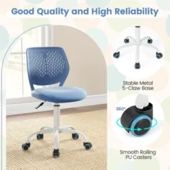 Tangkula Kids Desk Chair Ergonomic Swivel Children Mesh Study Height Adjustable 15 Tangkula Kids Desk Chair Ergonomic Swivel Children Mesh Study Height Adjustable -Tangkula GUEST 190046fb 2151 4236 9a28 f4b68014d191
