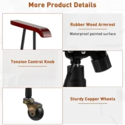 Tangkula Velvet Home Office Chair Swivel Adjustable Task Chair W/ Wooden Armrest 12 Tangkula Velvet Home Office Chair Swivel Adjustable Task Chair W/ Wooden Armrest -Tangkula GUEST 1ac6b7f6 3329 4df2 892c e18b6adff959