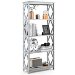 Tangkula 5-Tier Open Bookshelf Bookcase Standing Casual Home Storage Display Rack 18 Tangkula 5-Tier Open Bookshelf Bookcase Standing Casual Home Storage Display Rack -Tangkula GUEST 220f7345 6170 490e 9d0a e6ffdfd33f38