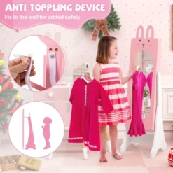 Tangkula Kids Jewelry Armoire Cabinet Free-Standing Full Length Mirror With Storage And 4 Tilt Angles 17 Tangkula Kids Jewelry Armoire Cabinet Free-Standing Full Length Mirror With Storage And 4 Tilt Angles -Tangkula GUEST 22ca8679 54b9 491f b318 5773eb7388b7