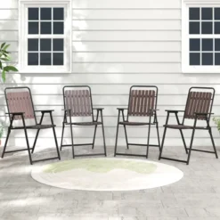 Tangkula 4 Pcs Patio Folding Chairs Portable Outdoor Dining Chairs W/ PP Seat & Back 11 Tangkula 4 Pcs Patio Folding Chairs Portable Outdoor Dining Chairs W/ PP Seat & Back -Tangkula GUEST 2411bc72 d22e 468d 9761 08f0f6e1c442