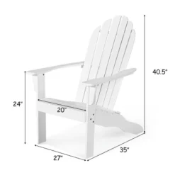 Tangkula 2PCS Wooden Classic Adirondack Chair Lounge Chair Outdoor Patio White -Tangkula GUEST 28945e34 d3ed 4252 91e4 a68084bb700a
