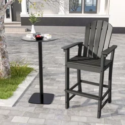 Tangkula 2PCS Outdoor HDPE Bar Stool Tall Adirondack Chair With Armrests And Footrest 30 Inches Counter Height Bar Stool 11 Tangkula 2PCS Outdoor HDPE Bar Stool Tall Adirondack Chair With Armrests And Footrest 30 Inches Counter Height Bar Stool -Tangkula GUEST 289eb4a1 fa97 4765 9a6b 6467873532ca