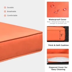 Tangkula Outdoor Wicker Rocking Chair Glider Rattan Rocker Recliner -Tangkula GUEST 2a05e39b 7f9e 4dd6 88ab b635070a8e88