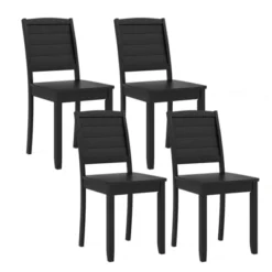Tangkula 4 PCS Armless Wood Dining Chair W/ Rubber Wood Legs Curved Backrest Kitchen 12 Tangkula 4 PCS Armless Wood Dining Chair W/ Rubber Wood Legs Curved Backrest Kitchen -Tangkula GUEST 2ac5942e 44e8 493f a039 bafb7bdb5d1f