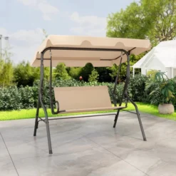 Tangkula 3-Person Swing Chair Porch Swing Seat W/ Adjustable Canopy Removable Cushion 13 Tangkula 3-Person Swing Chair Porch Swing Seat W/ Adjustable Canopy Removable Cushion -Tangkula GUEST 2d89434a 0a7f 4661 932e 06795ec9995b