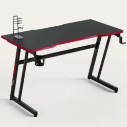 Tangkula Z-Shaped Ergonomic Gaming Desk With Headphone Hook Computer&Office Desk Blue/Red -Tangkula GUEST 2f3d4c9b 186d 4b36 a2b5 21c37deca6ce