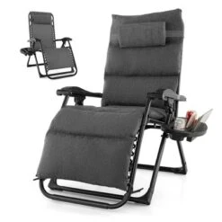 Tangkula Zero Gravity Chair Folding Recliner Lounge Chair W/ Cushion Cup Holder -Tangkula GUEST 3077b533 96aa 41e4 aa1c dfa1c90e8b54