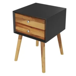 Tangkula Wooden Nightstand With 2 Storage Drawers Accent End Side Table For Bedroom&Living Room 15 Tangkula Wooden Nightstand With 2 Storage Drawers Accent End Side Table For Bedroom&Living Room -Tangkula GUEST 30fac6cb 7669 4721 8a15 ef178f34c619