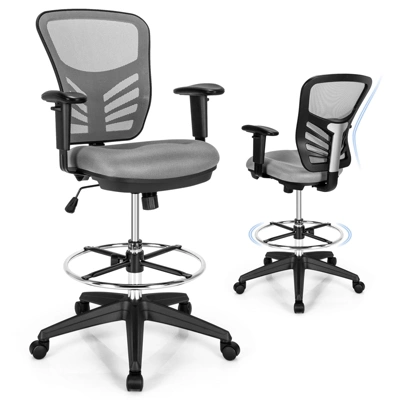 Tangkula Ergonomic Office Chair W/Retractable Footrest High Back Reclining Executive Chair W/Adjustable Headrest 11 Tangkula Ergonomic Office Chair W/Retractable Footrest High Back Reclining Executive Chair W/Adjustable Headrest - Image 11