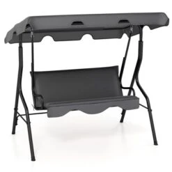 Tangkula 3-Person Swing Chair Porch Swing Seat W/ Adjustable Canopy Removable Cushion 21 Tangkula 3-Person Swing Chair Porch Swing Seat W/ Adjustable Canopy Removable Cushion -Tangkula GUEST 341ee4f2 5ef8 432c 8edb 9b48e84da114