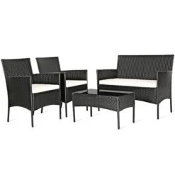 Tangkula 8PCS Outdoor Furniture Set Patio Rattan Conversation Set W/ Cushion -Tangkula GUEST 355c06cf c4e0 4f15 a100 d7976df9b3b7