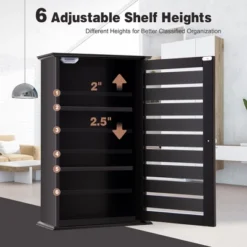 Tangkula Wall Mount Medicine Cabinet Multifunction Bathroom Storage Organizer Espresso -Tangkula GUEST 375f76c2 5e72 4a4d 8bf4 9f2c4c8d734f