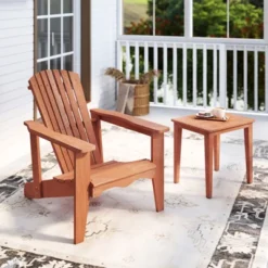 Tangkula 4PCS Solid Wood Garden Chair W/ High Backrest Wide Armrests & Contoured Seat -Tangkula GUEST 37bc5905 5c50 45dd 85d4 a35779a2e852
