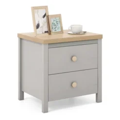 Tangkula Nightstand Farmhouse Side End Table W/ Solid Wood Legs & 2 Drawers For Bedroom 16 Tangkula Nightstand Farmhouse Side End Table W/ Solid Wood Legs & 2 Drawers For Bedroom -Tangkula GUEST 39552f46 ab40 43b9 b2f6 4f67d4c7ae33