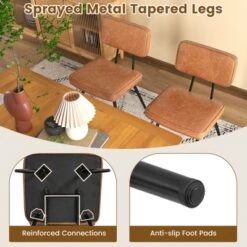 Tangkula Dining Chairs Set Of 4 W/ PU Leather Cover Filled Sponge Waterfall Seats 15 Tangkula Dining Chairs Set Of 4 W/ PU Leather Cover Filled Sponge Waterfall Seats -Tangkula GUEST 3b238114 cc7c 4c87 9e35 d05be2013147