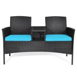Tangkula Outdoor Rattan Furniture Wicker Patio Conversation Chair W/Cushions Turquoise 12 Tangkula Outdoor Rattan Furniture Wicker Patio Conversation Chair W/Cushions Turquoise -Tangkula GUEST 3f8145ac 1dcb 487e b7c4 9eb7cfb50cd6