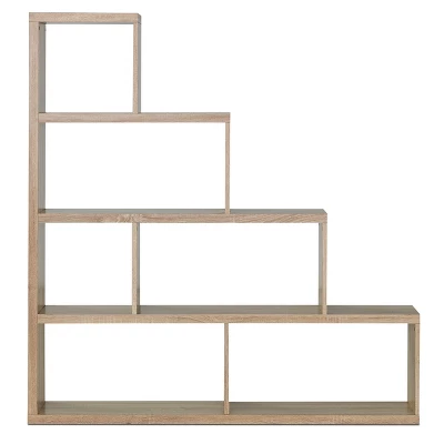 Tangkula 4-Layer Corner Storage Rack Freestanding Display Bookshelf Burlywood/White 1 Tangkula 4-Layer Corner Storage Rack Freestanding Display Bookshelf Burlywood/White