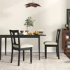 Tangkula Set Of 4 Upholstered Wooden Dining Chair W/ Seat Storage Space