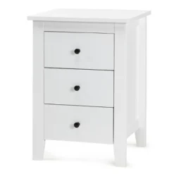 Tangkula 2PCS End Table Nightstand Living Room Furniture W/ 3 Drawers White -Tangkula GUEST 41d6a231 73ab 4971 bbee 860e81c3c8cf