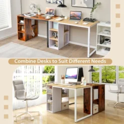 Tangkula Home Office Computer Desk Laptop Table Writing Workstation W/ 5 Cubbies -Tangkula GUEST 433016cd 7311 4c7a 8b2e 2def7bb326aa