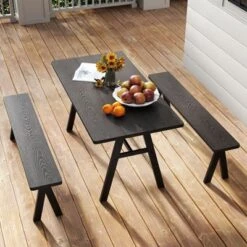 Tangkula 3-Person Outdoor Bench Set Of 2 W/ 800 LBS Bearing Capacity For Garden 8 Tangkula 3-Person Outdoor Bench Set Of 2 W/ 800 LBS Bearing Capacity For Garden -Tangkula GUEST 43ed64a5 9db8 45a4 99bb 036c791add55