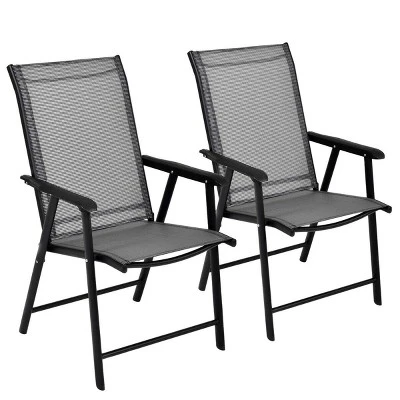 Tangkula 2PCS Folding Chairs Steel Frame Patio Garden Outdoor W/ Armrest & Footrest 1 Tangkula 2PCS Folding Chairs Steel Frame Patio Garden Outdoor W/ Armrest & Footrest
