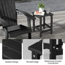 Tangkula 2PCS 14" Patio Adirondack Side Table HDPE Square Weather Resistant Garden 11 Tangkula 2PCS 14" Patio Adirondack Side Table HDPE Square Weather Resistant Garden -Tangkula GUEST 48ce5993 bc42 47f5 826a 1f9d76b65427