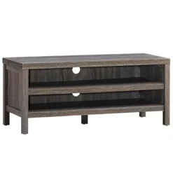 Tangkula TV Stand Fit 45” TV Media Center Open Console Cabinet With 2-Shelf Storage OakWalnut -Tangkula GUEST 49c736df c2cf 4d35 9df2 0bd5ebd96043