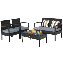 Tangkula 8PCS Rattan Wicker Outdoor Patio Cushioned Sofa Coffee Table Furniture Set -Tangkula GUEST 4a81c53a ee41 4f78 9d3c bc687ee7cc90