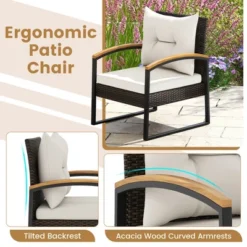 Tangkula 3PCS Patio Wicker Furniture Set PE Wicker Furniture Conversation Set W/ Acacia Wood Table 15 Tangkula 3PCS Patio Wicker Furniture Set PE Wicker Furniture Conversation Set W/ Acacia Wood Table -Tangkula GUEST 4b8c81f3 859c 473b 8980 9ea39f7070a9