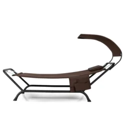 Tangkula Chaise Lounge Bed W/ Detachable Sunshade Canopy Hammock W/ Rustproof Metal Stand -Tangkula GUEST 4c7aff41 e695 499b 8394 1aeefc6d0303