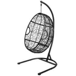 Tangkula Hanging Hammock Chair Egg Swing Chair W/ Seat Cushion Pillow Stand 12 Tangkula Hanging Hammock Chair Egg Swing Chair W/ Seat Cushion Pillow Stand -Tangkula GUEST 4eb369b1 97eb 45df 9e58 786420861dbb