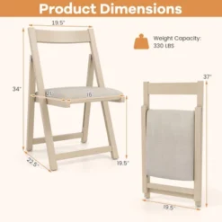 Tangkula Upholstered Dining Chair Set Of 4 W/ Curved Backrest Rubber Wood Frame -Tangkula GUEST 4eb5bd27 256d 4f34 8b21 9df2ced6f6c2