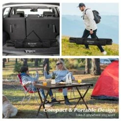 Tangkula Camping Table Roll-Up Aluminum Beach Table W/ Carry Bag For 4-6 Person Folding Table X-shaped Frame Lightweight Patio Table -Tangkula GUEST 534c6b1e af4a 4b79 b579 84000763a018